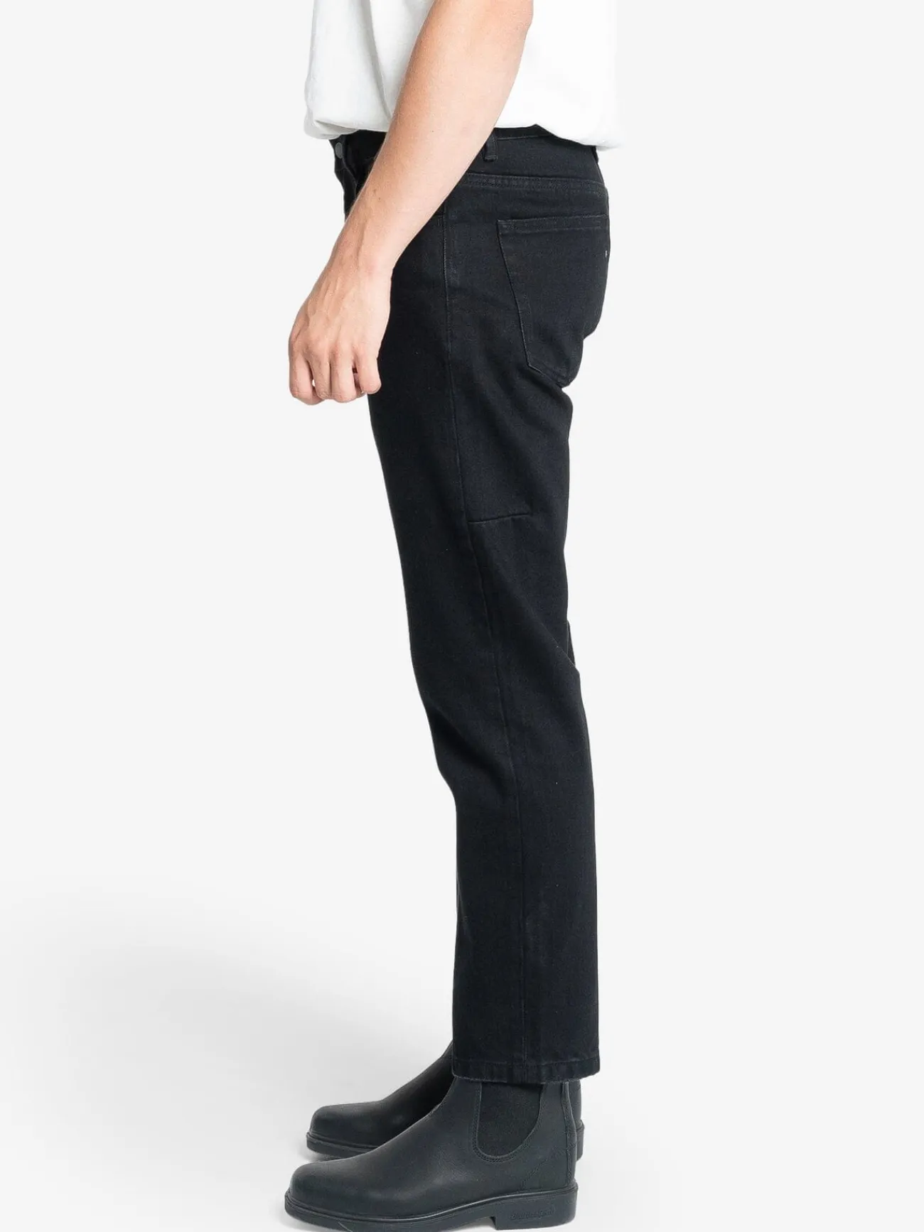 Sale Thrills Chopped Denim Jean - Black Rinse BlackRinse