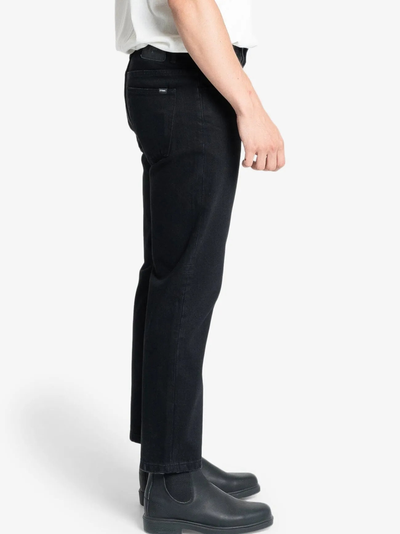 Sale Thrills Chopped Denim Jean - Black Rinse BlackRinse