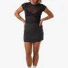 Discount Thrills Colby Skirt - Charcoal Pinstripe CharcoalPinstripe