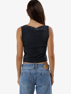 Outlet Thrills Compact Spaces Sabrina Tank - Dark Charcoal Fade DarkCharcoalFade