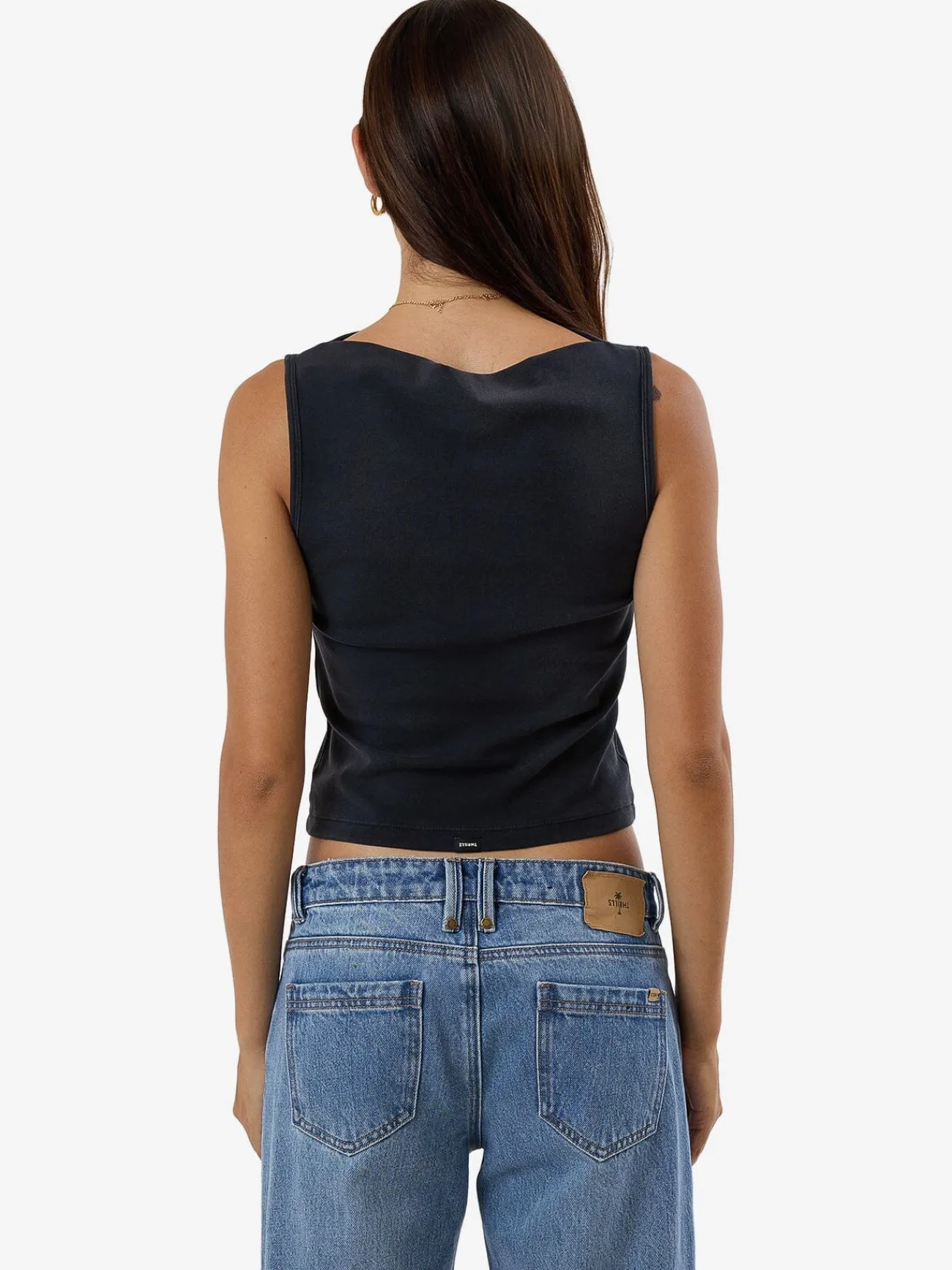 Outlet Thrills Compact Spaces Sabrina Tank - Dark Charcoal Fade DarkCharcoalFade