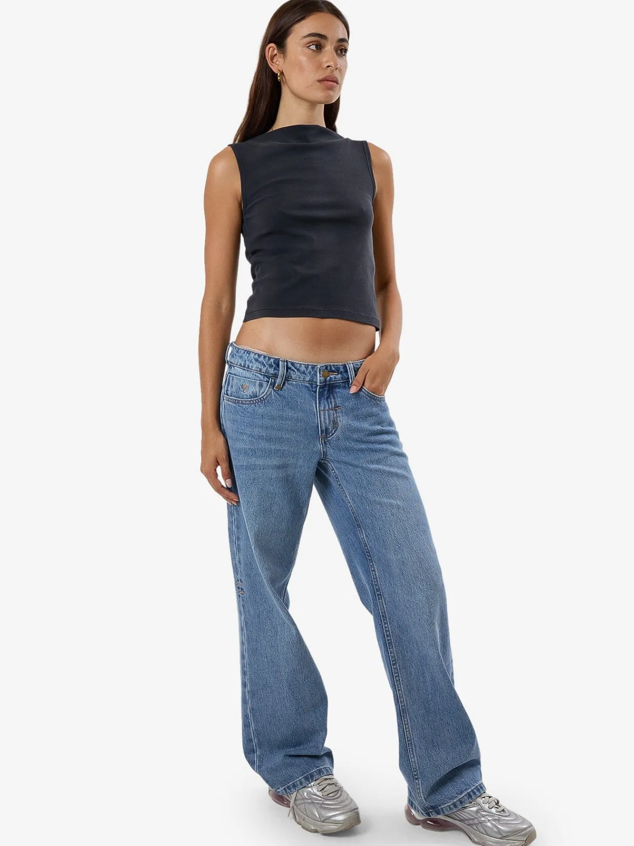 Outlet Thrills Compact Spaces Sabrina Tank - Dark Charcoal Fade DarkCharcoalFade