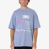 Best Thrills Connections Box Fit Oversize Tee - Forever Blue ForeverBlue