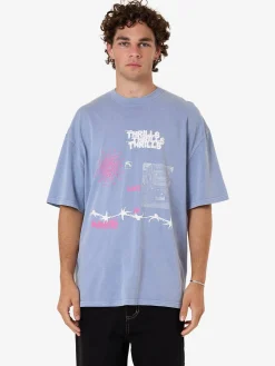 Best Thrills Connections Box Fit Oversize Tee - Forever Blue ForeverBlue