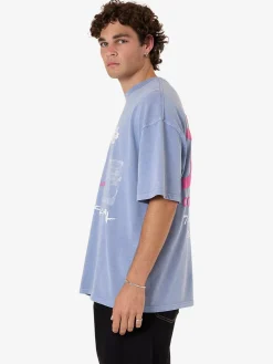 Best Thrills Connections Box Fit Oversize Tee - Forever Blue ForeverBlue