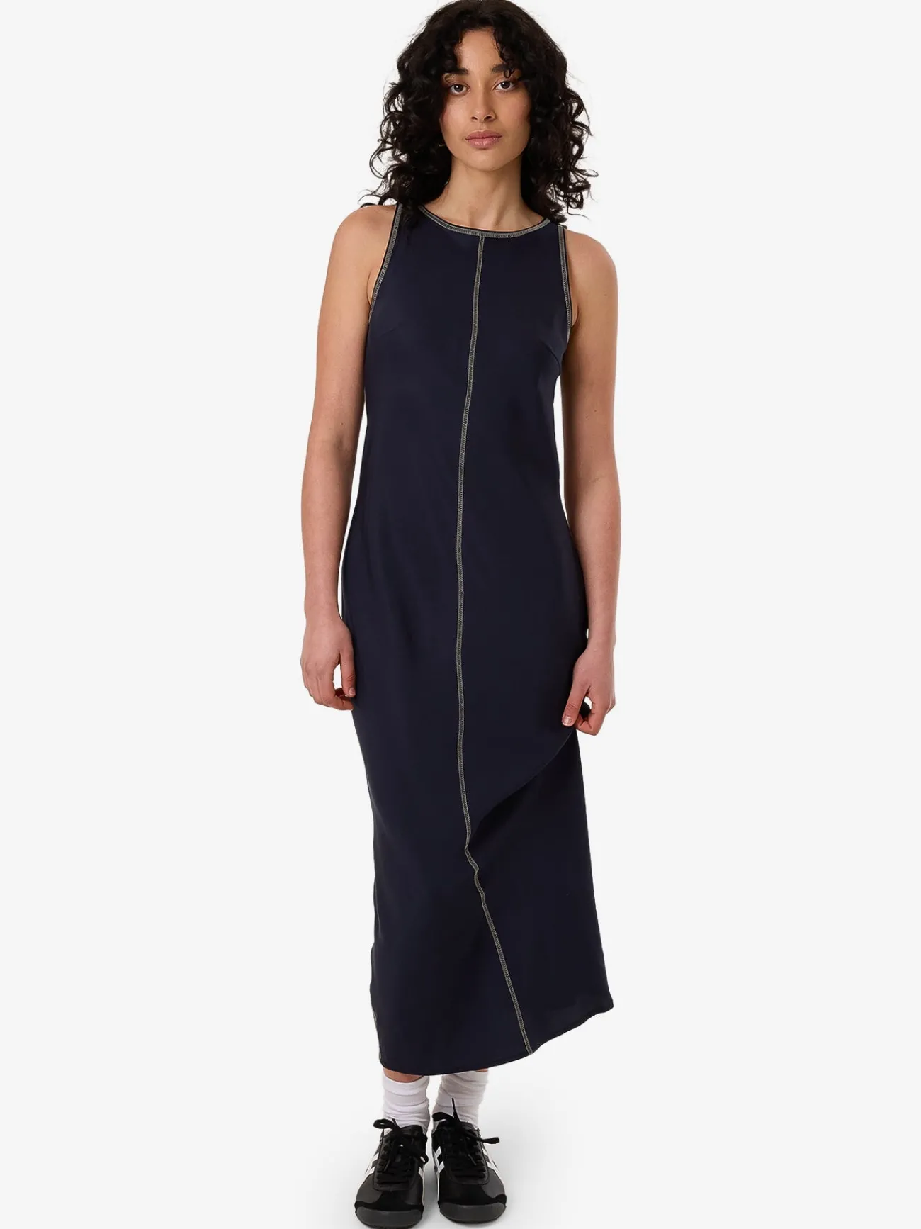 Fashion Thrills Contour Slip Midi Dress - Peacoat