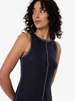 Fashion Thrills Contour Slip Midi Dress - Peacoat