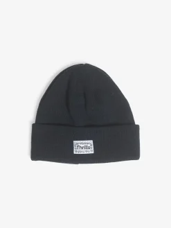 New Thrills Controlled Damage Knit Beanie - Black