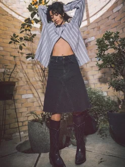 Fashion Thrills Cooper Skirt - Aged Black AgedBlack