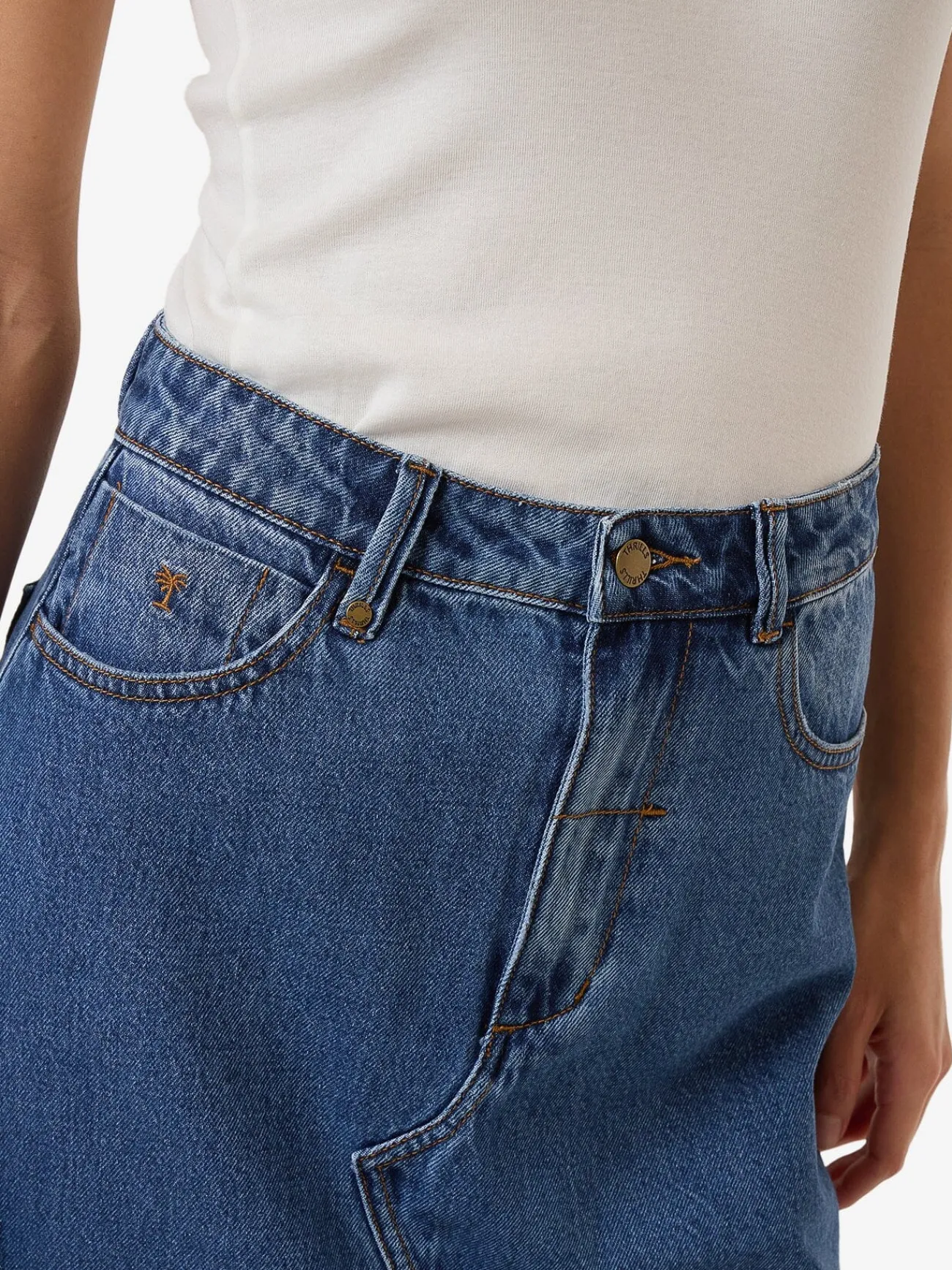 Sale Thrills Cooper Skirt - Double Rinsed Blues DoubleRinsedBlues