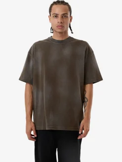 Best Thrills Cortex Worn Box Fit Oversize Tee - Faded Tarmac FadedTarmac