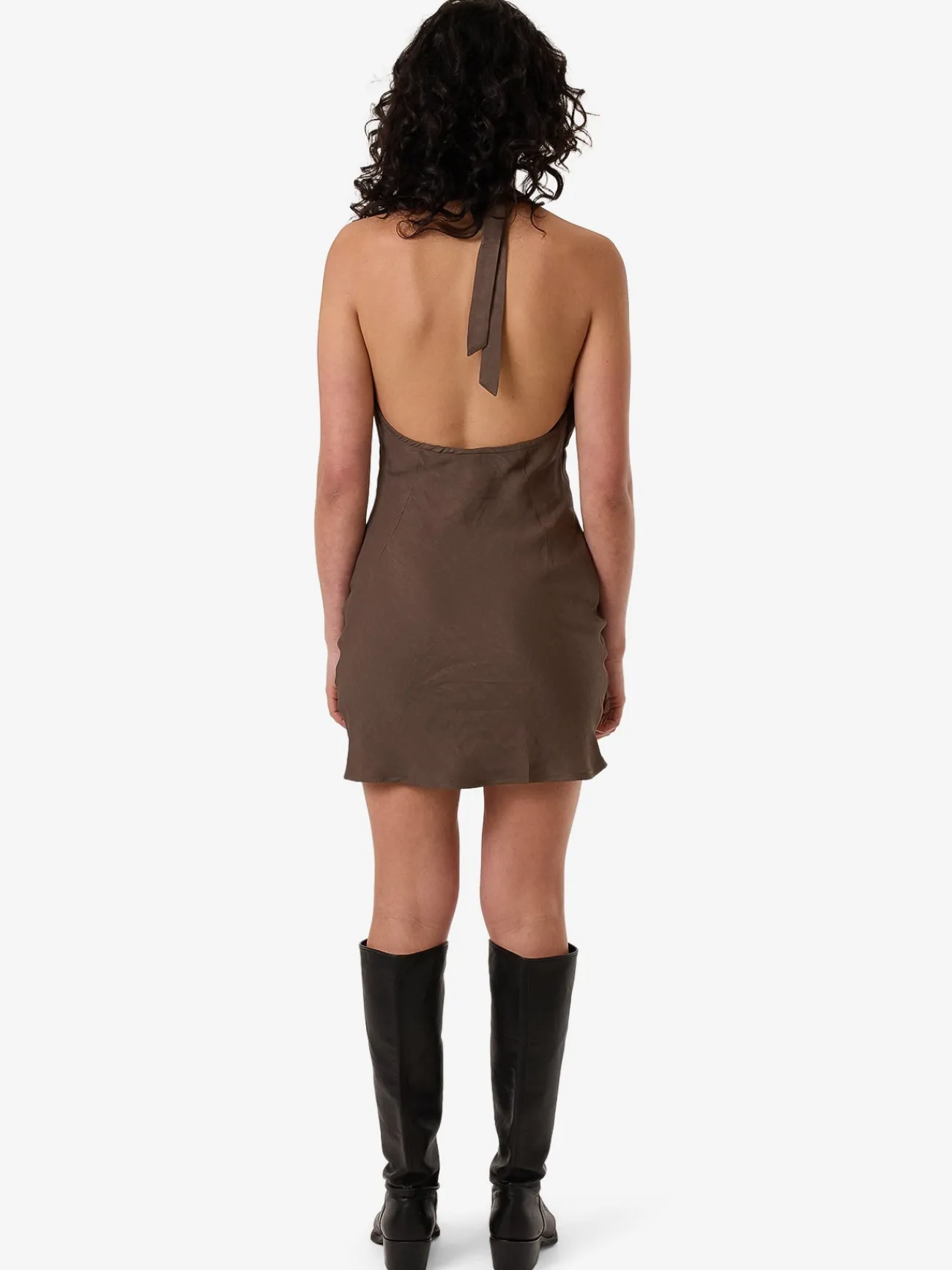 Discount Thrills Dakota Halter Mini Dress - Fungi