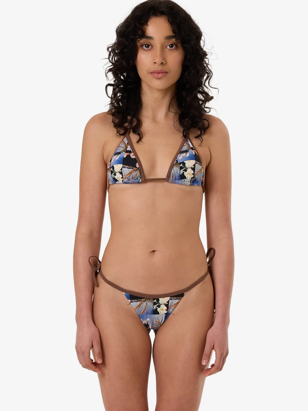 Fashion Thrills Dalia Micro String Bikini Bottom - Coffee