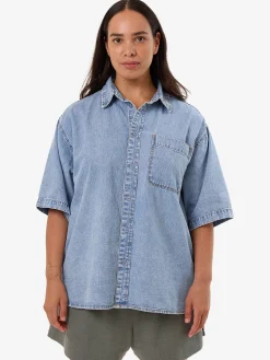 Best Thrills Darian Denim Shirt - Tempest Blue TempestBlue