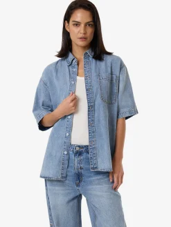 Best Thrills Darian Denim Shirt - Tempest Blue TempestBlue