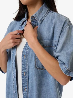 Best Thrills Darian Denim Shirt - Tempest Blue TempestBlue
