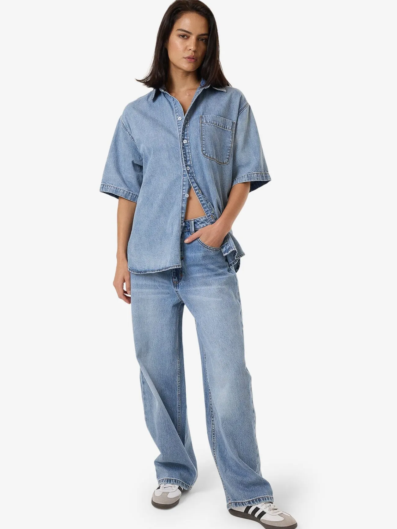 Best Thrills Darian Denim Shirt - Tempest Blue TempestBlue