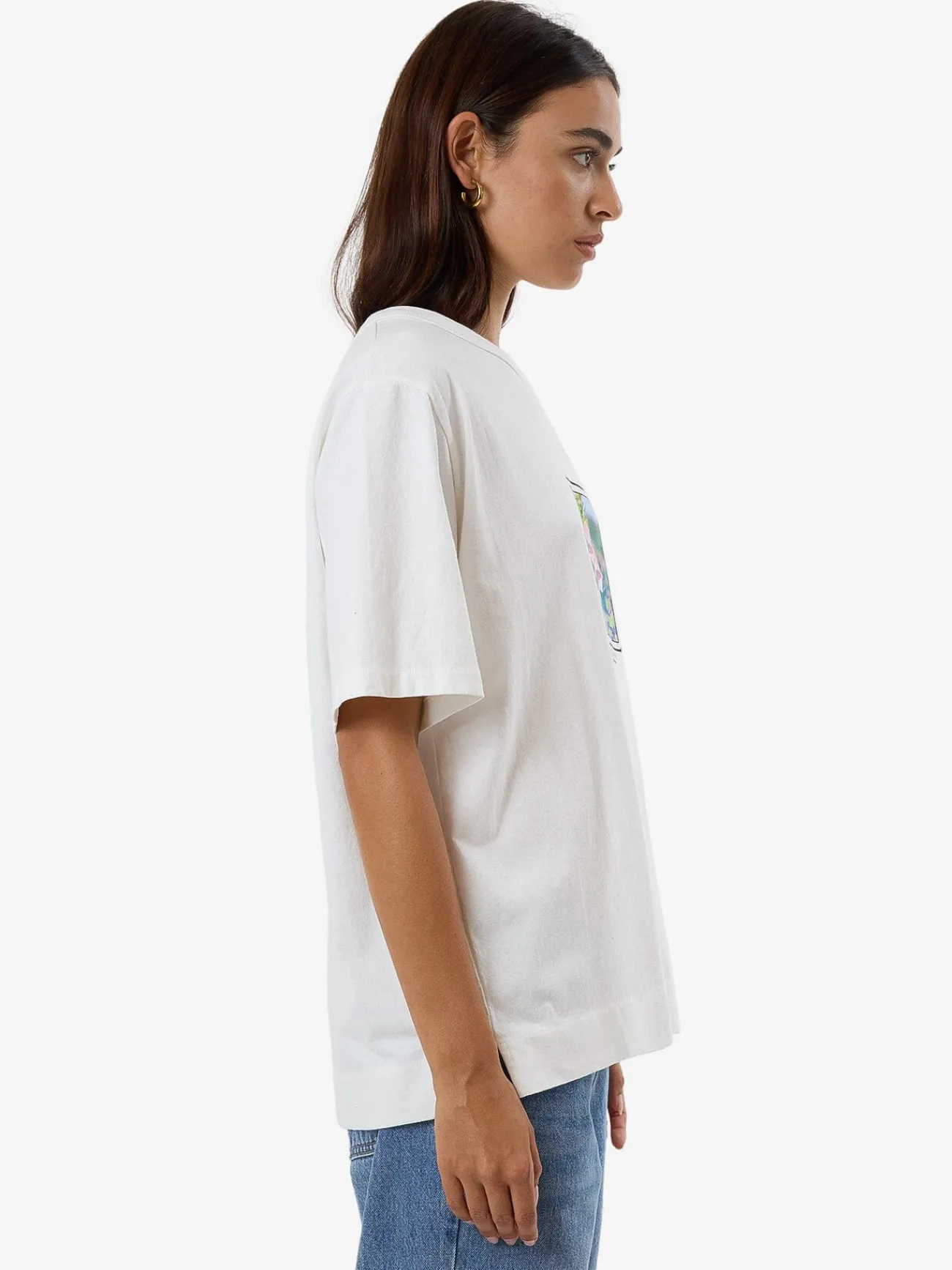 Sale Thrills Deadly Belle Box Tee - Dirty White DirtyWhite