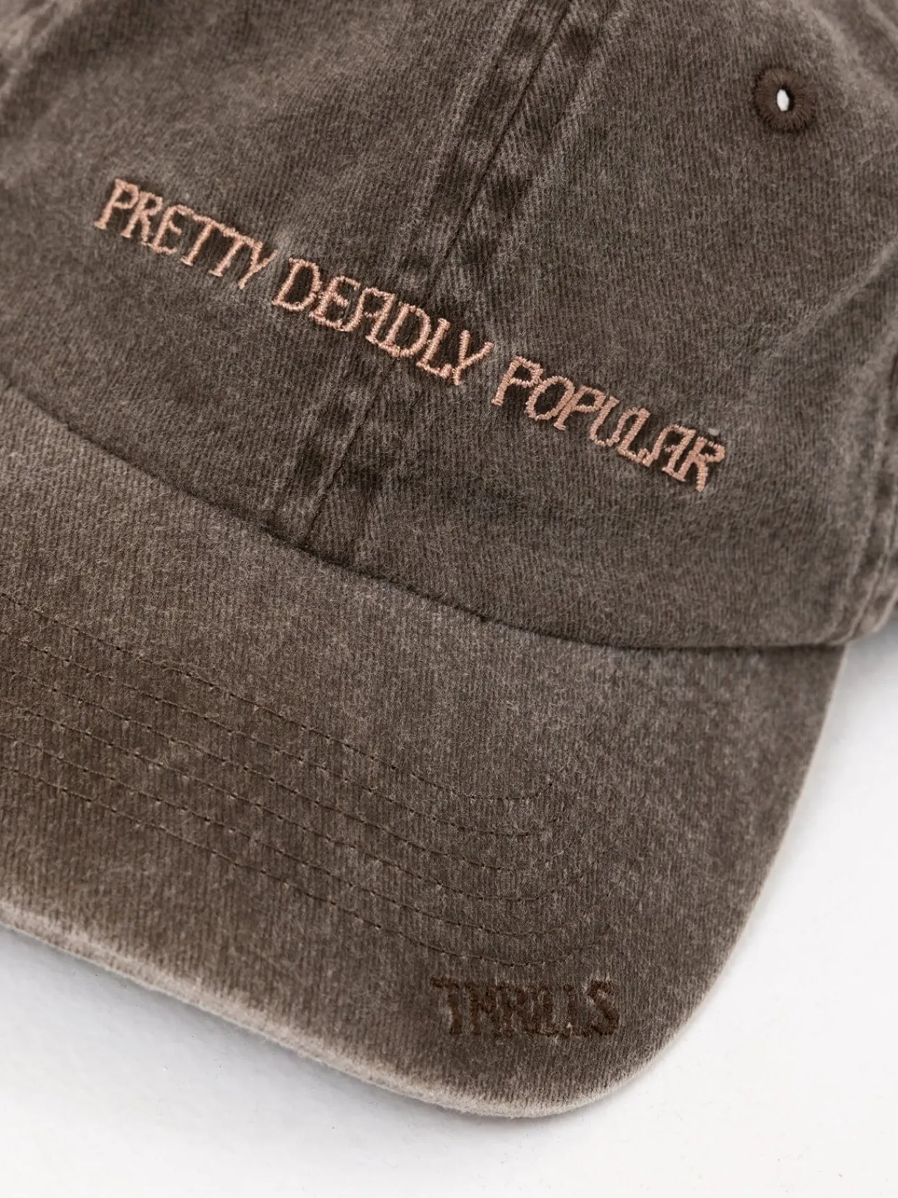 Discount Thrills Deadly Popular 6 Panel Cap - Dark Brindle DarkBrindle