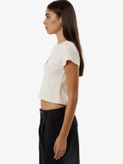 Discount Thrills Deadly Posy Mini Tee - Heritage White HeritageWhite