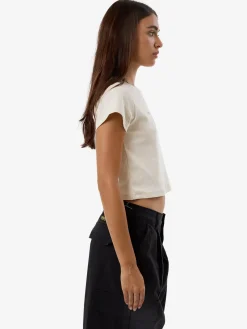 Discount Thrills Deadly Posy Mini Tee - Heritage White HeritageWhite