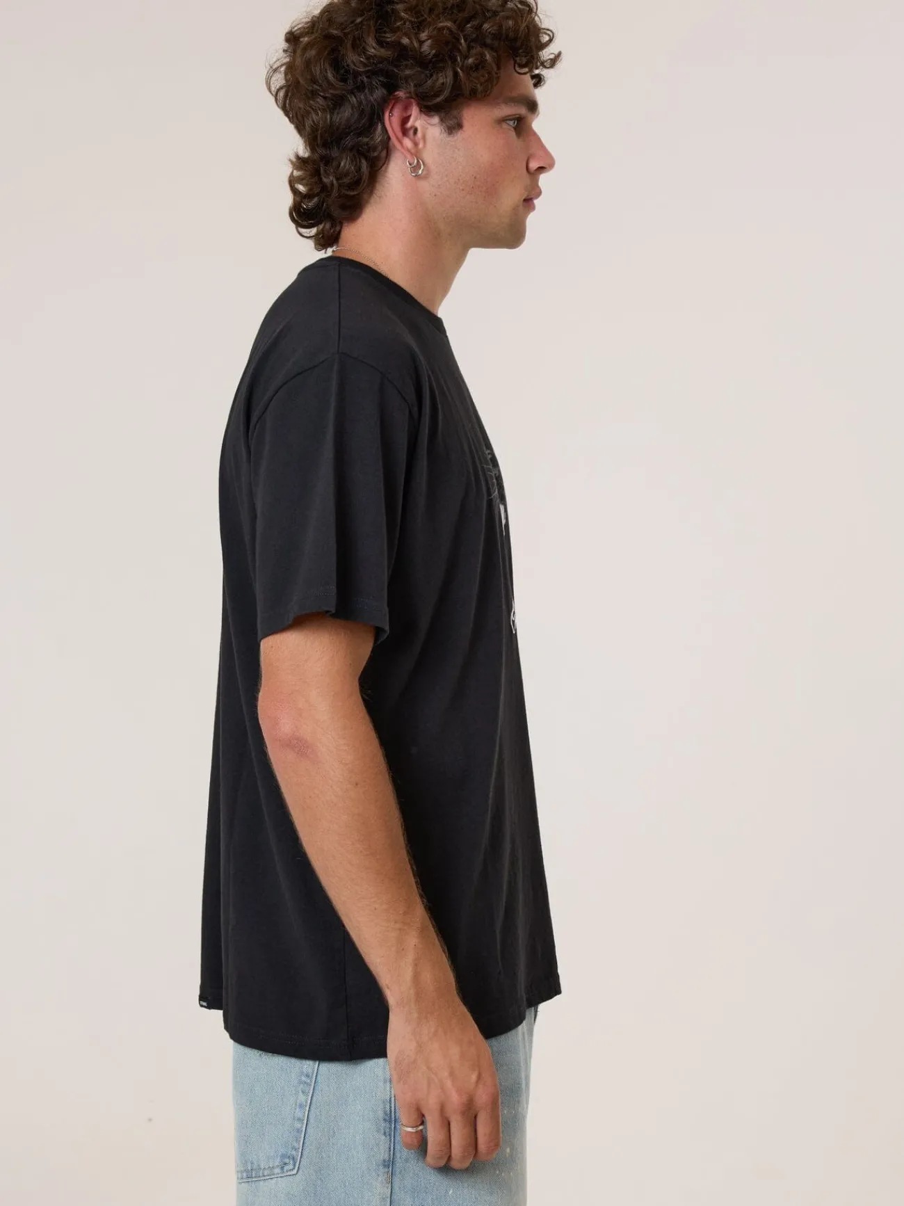 Hot Thrills Deadly Pursuit Merch Fit Tee - Washed Black WashedBlack