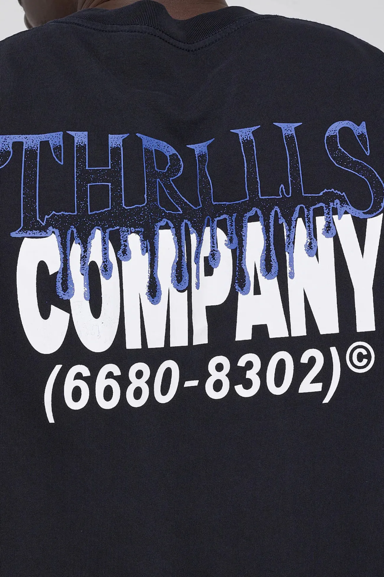 Outlet Thrills Dispatch Box Fit Oversize Short Tee - Dark Navy DarkNavy