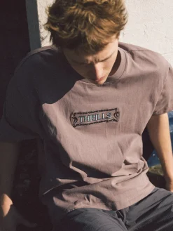 Best Thrills Double Meaning Oversize Fit Tee - Dove