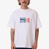 Clearance Thrills Dream Reality Box Fit Oversize Tee - White