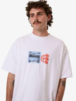 Clearance Thrills Dream Reality Box Fit Oversize Tee - White