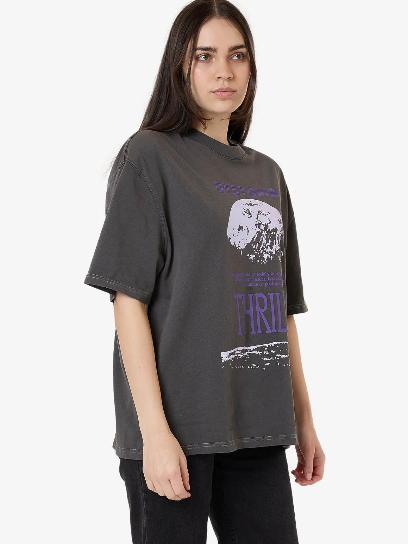 Sale Thrills Dystopia Oversized Tee - Merch Black MerchBlack