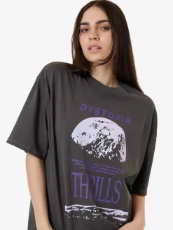 Sale Thrills Dystopia Oversized Tee - Merch Black MerchBlack