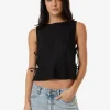 Discount Thrills Ember Tie Top - Black
