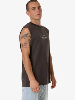 Fashion Thrills Emblem Merch Fit Muscle Tee - Merch Black MerchBlack