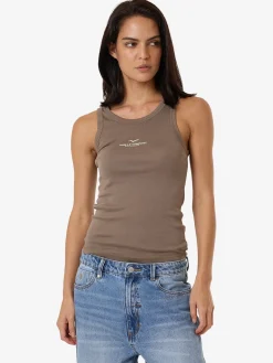 Fashion Thrills Emblem Of Strength Sloane Tank - Fungi