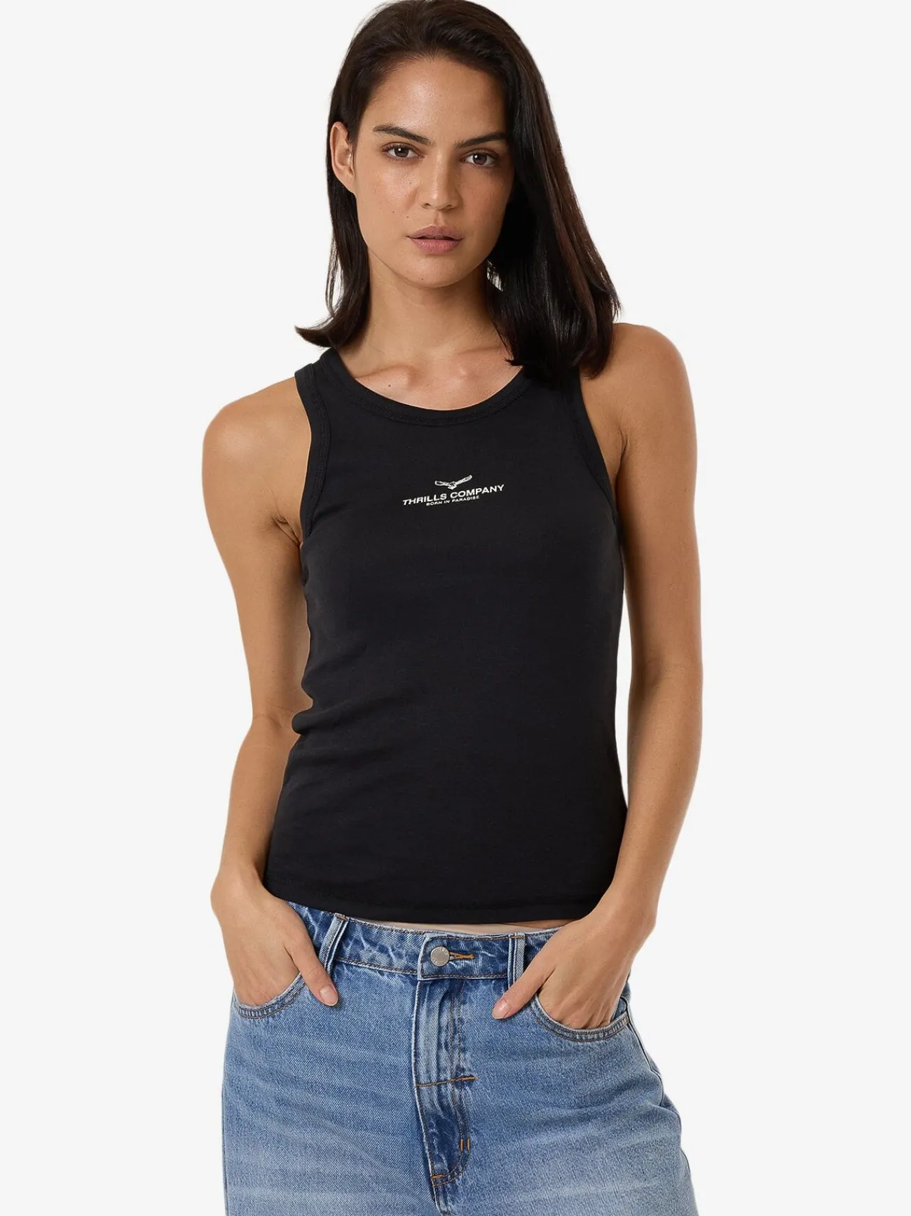 Best Thrills Emblem Of Strength Sloane Tank - Washed Black WashedBlack