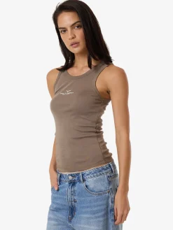 Fashion Thrills Emblem Of Strength Sloane Tank - Fungi