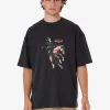 Outlet Thrills Eternal Outlaw Box Fit Oversize Tee - Washed Black WashedBlack