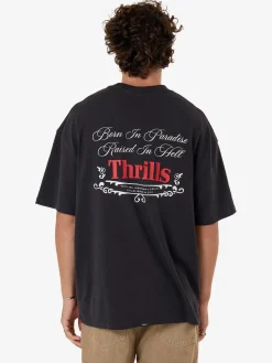 Outlet Thrills Eternal Outlaw Box Fit Oversize Tee - Washed Black WashedBlack