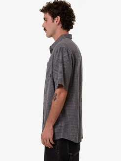 Discount Thrills Ever Short Sleeve Shirt - Folkstone Grey FolkstoneGrey