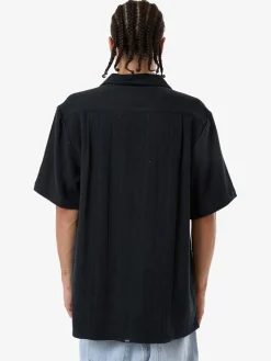 New Thrills Evolution Bowling Shirt - Black