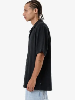 New Thrills Evolution Bowling Shirt - Black