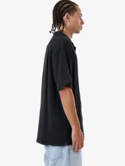 New Thrills Evolution Bowling Shirt - Black