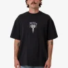 Hot Thrills Filter Box Fit Oversize Tee - Faded Black FadedBlack