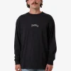 Fashion Thrills Filter Oversize Fit Long Sleeve Tee - Faded Black FadedBlack