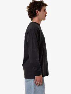 Fashion Thrills Filter Oversize Fit Long Sleeve Tee - Faded Black FadedBlack