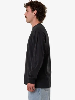 Fashion Thrills Filter Oversize Fit Long Sleeve Tee - Faded Black FadedBlack
