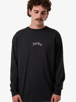 Fashion Thrills Filter Oversize Fit Long Sleeve Tee - Faded Black FadedBlack