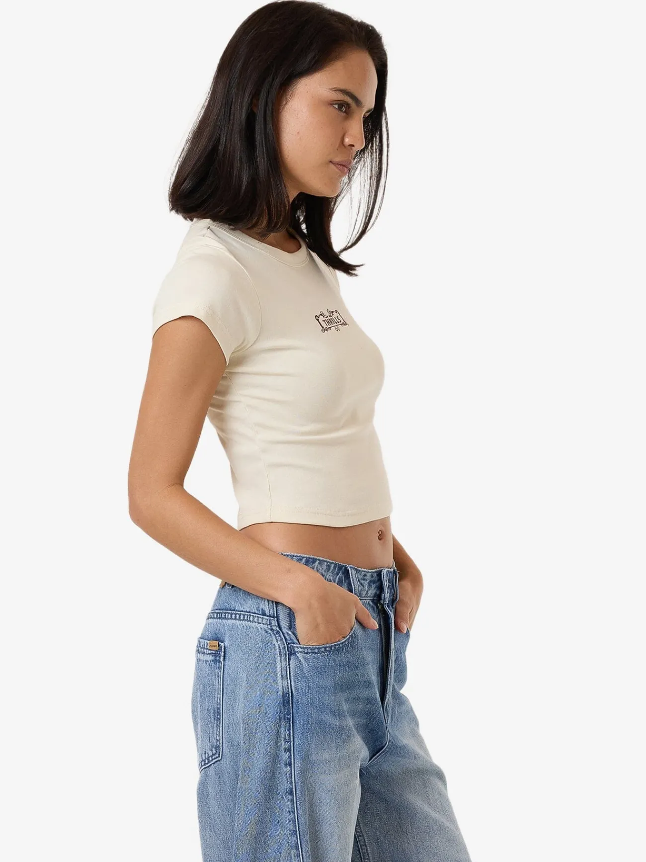 Best Thrills Flourish Curve Tee - Heritage White HeritageWhite