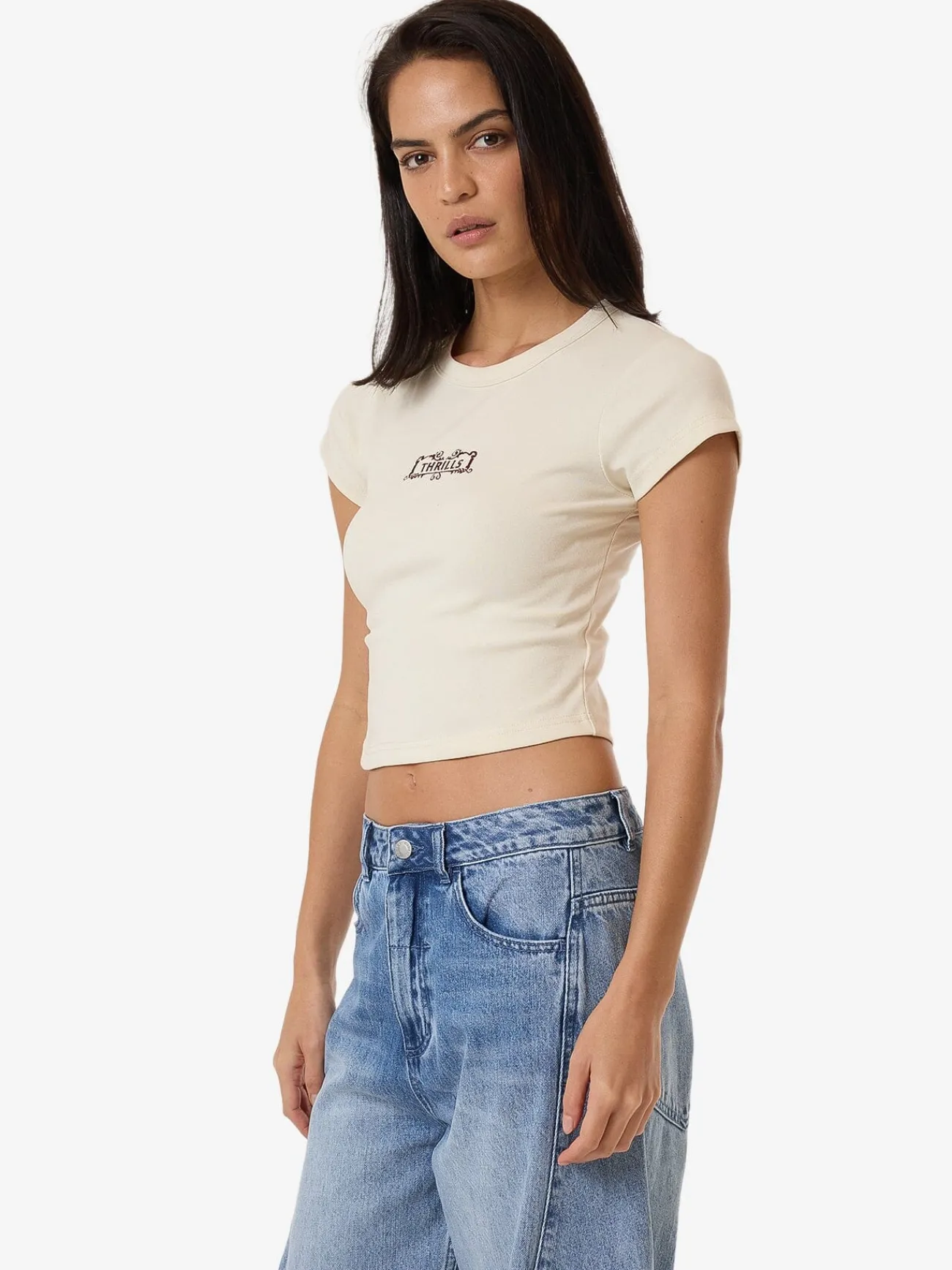 Best Thrills Flourish Curve Tee - Heritage White HeritageWhite